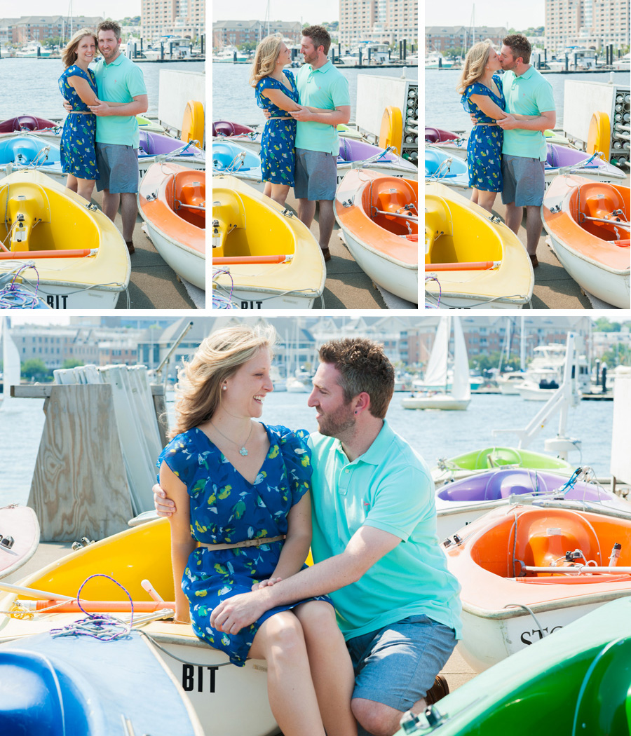 Baltimore Inner Harbor Engagement Photos