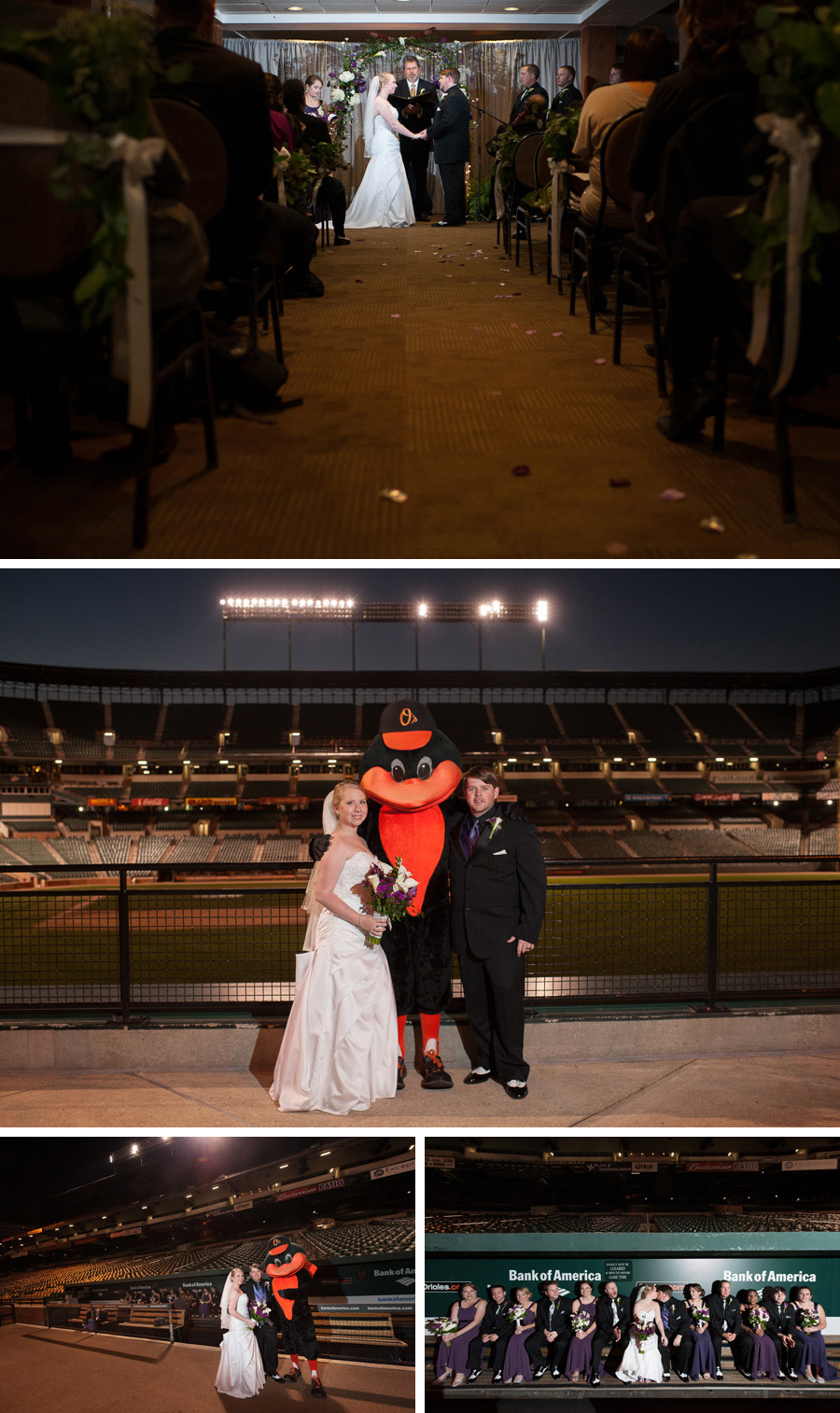 Baltimore Orioles Theme Wedding