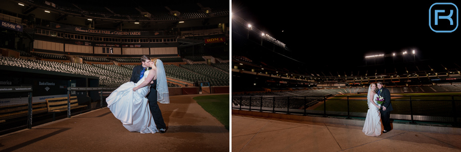 Baseball theme wedding photography