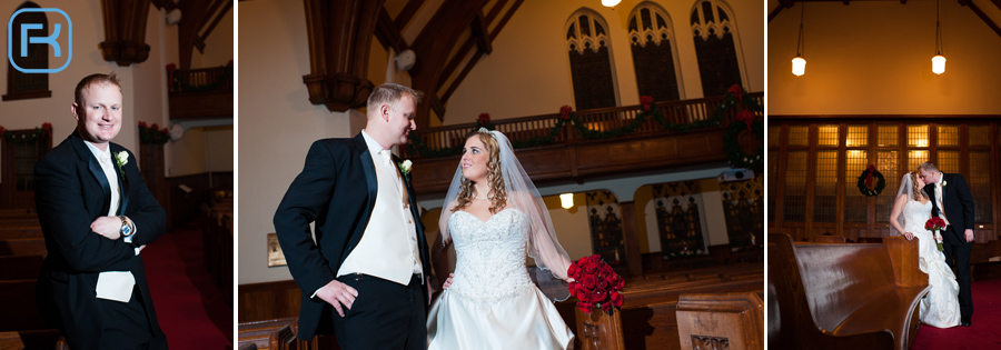 Wedding photos on a fire engine