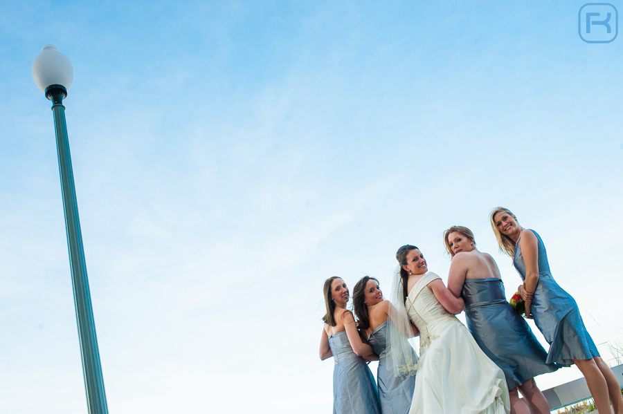 Fun Bridal Photos in Delaware Boardwalk