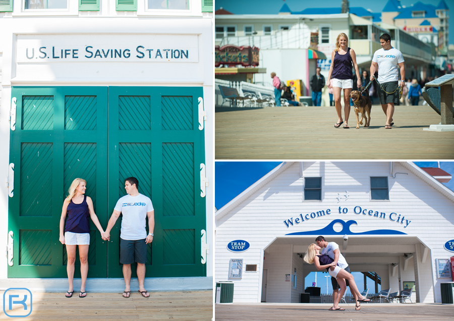 Ocean City Boardwalk Engagement Photos