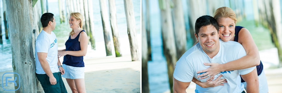 Beach and Boardwalk Engagement Photos