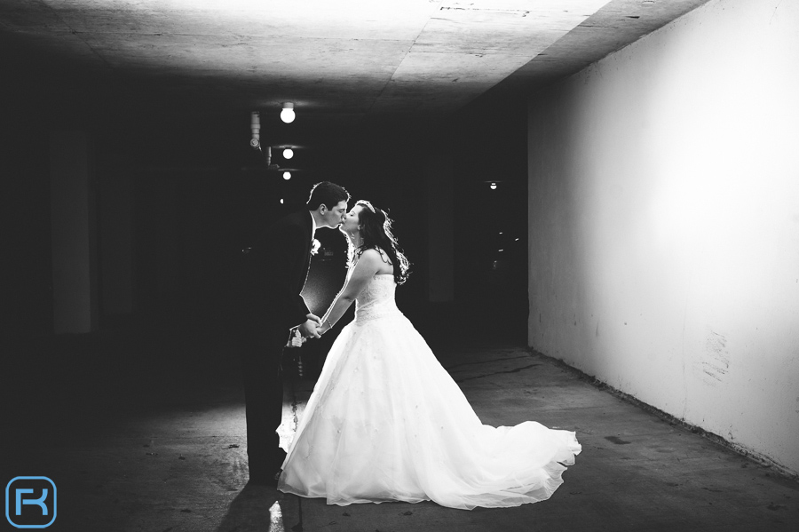 Parking Garage Wedding Photos