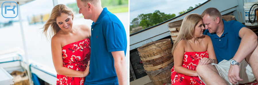 Engagement Photos on a Boat