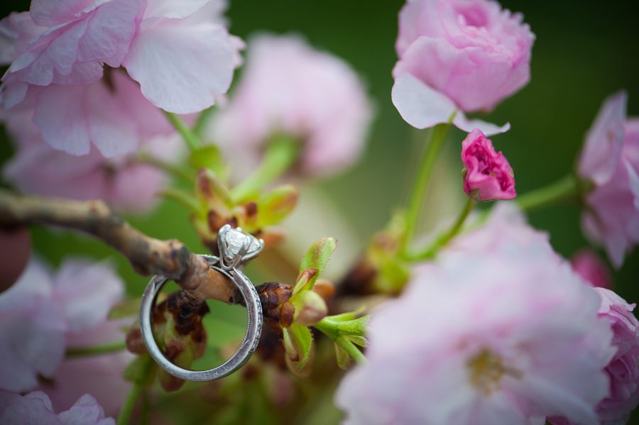 Cherry Blossom Wedding Ring