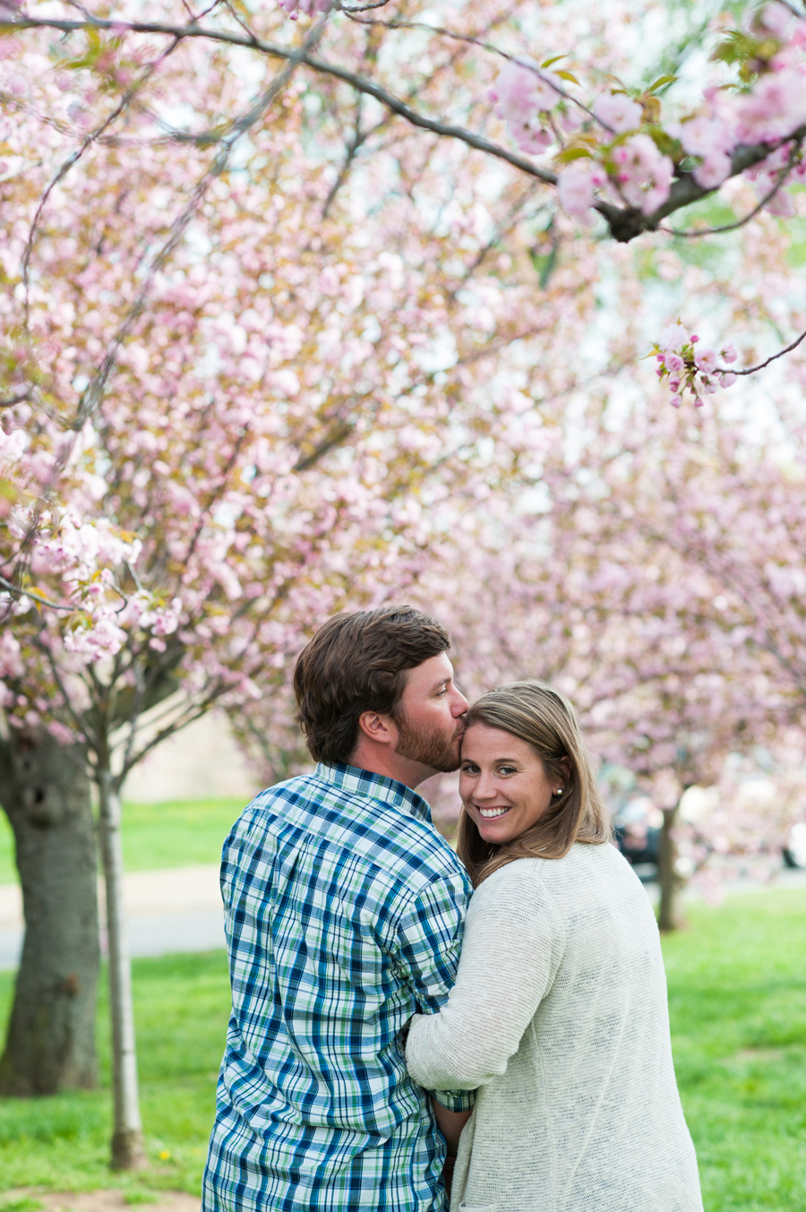 Engagement Photos with Cherry Blossoms