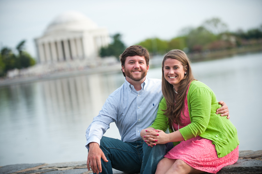 Engagement Photos at DC Tidal Basin