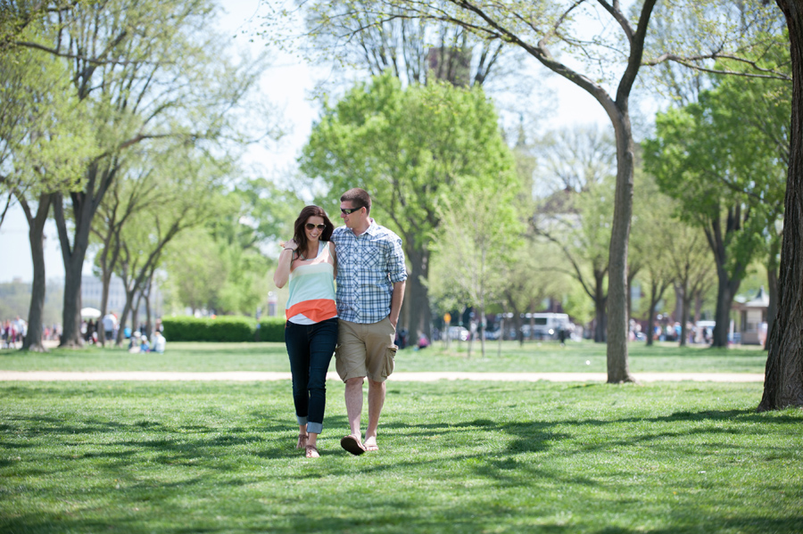 Cherry Blossom Engagement Photos