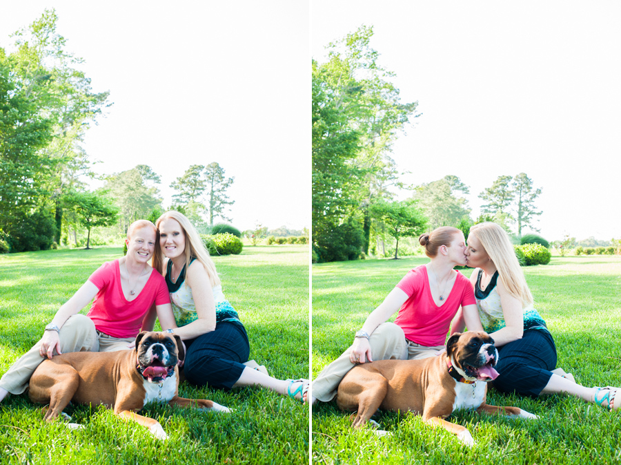 Dogs in Engagement Photos
