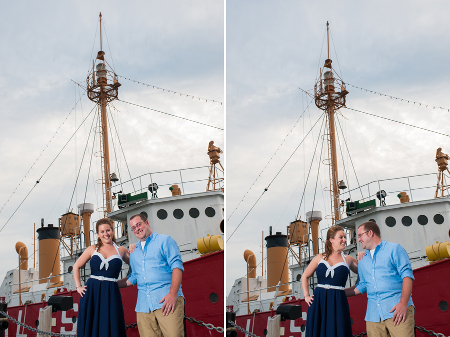 Nautical Engagement Photos