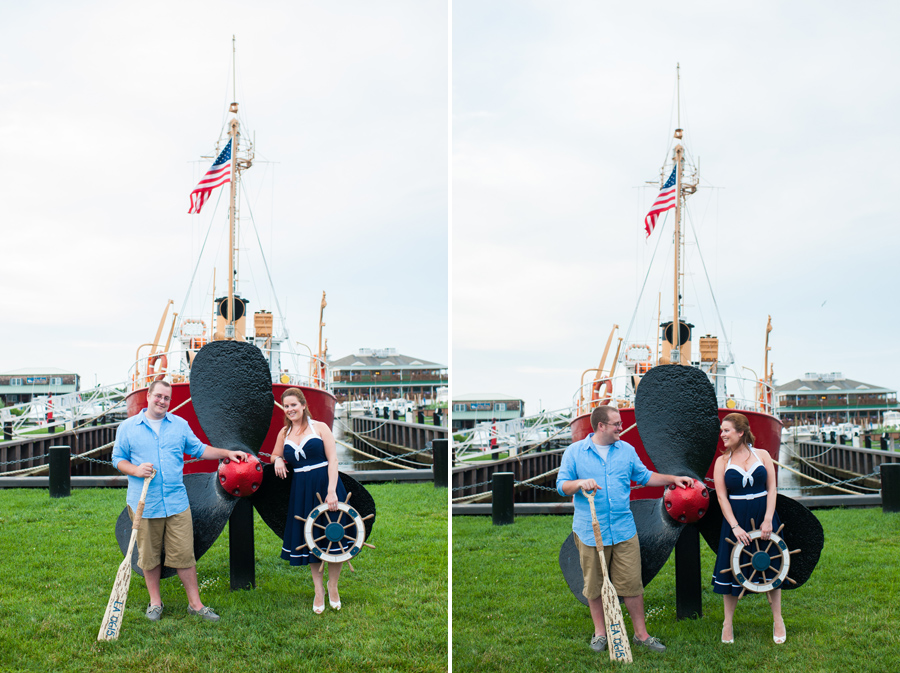 Engagement on a boat