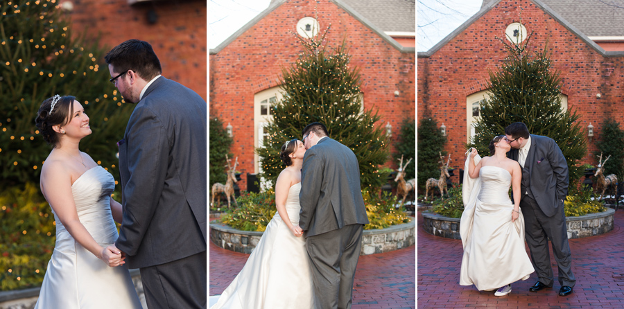 Bride and Groom First Look at Talamore Country Club