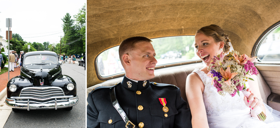 Wedding photos in Chevrolet Fleetster