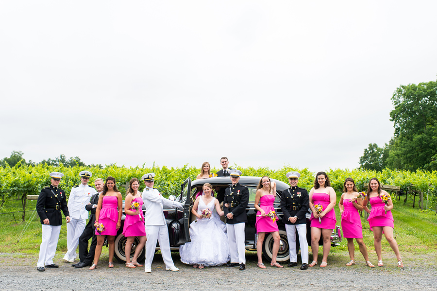 Fun Winery Wedding Bridal Party