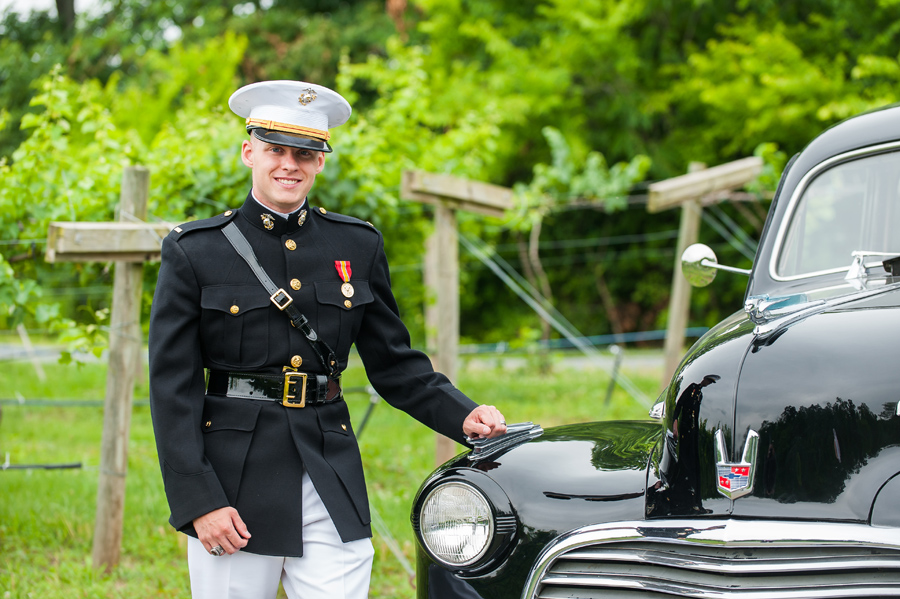 Marines uniform wedding