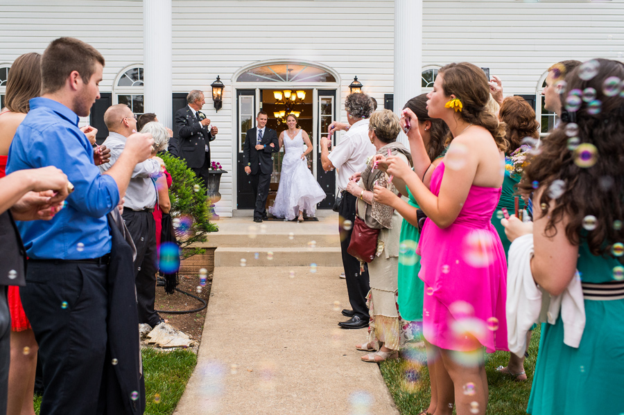 Bubble Wedding Exit Photos
