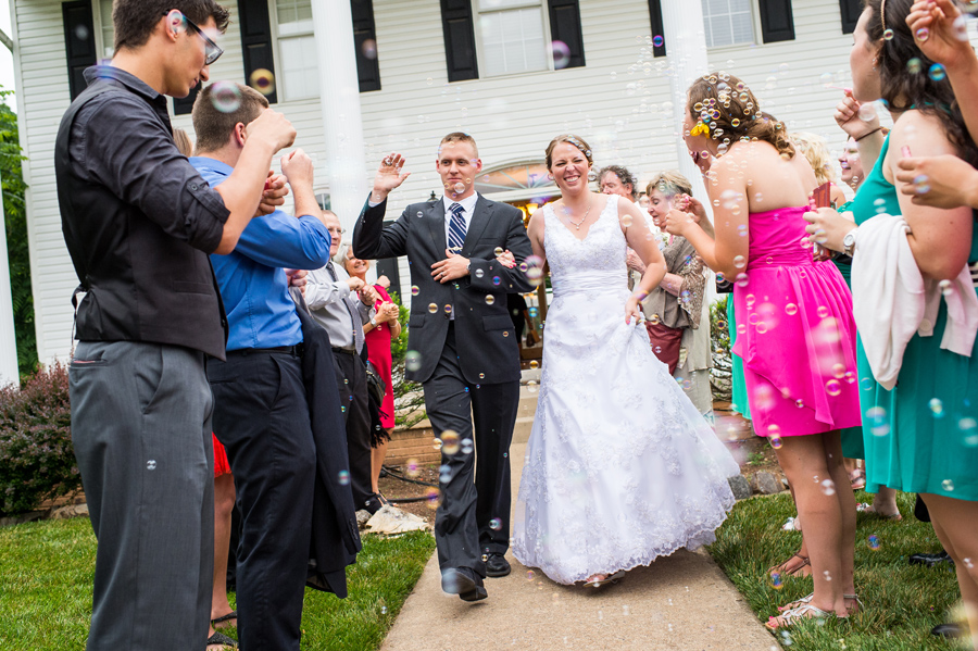 Bubble Wedding Exit Photos