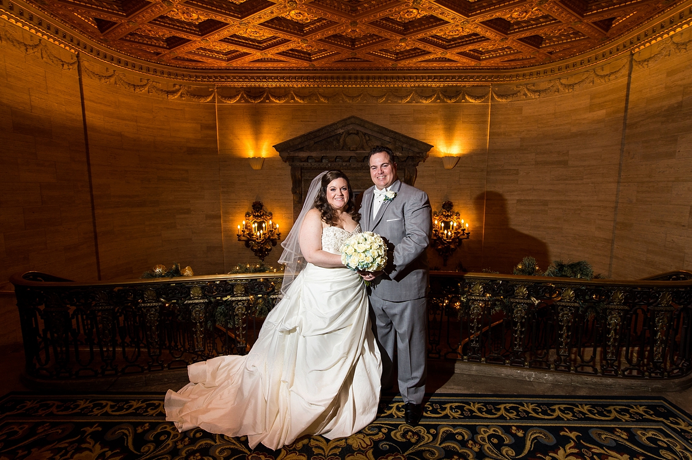 Bride and Groom Photos at Hotel DuPont