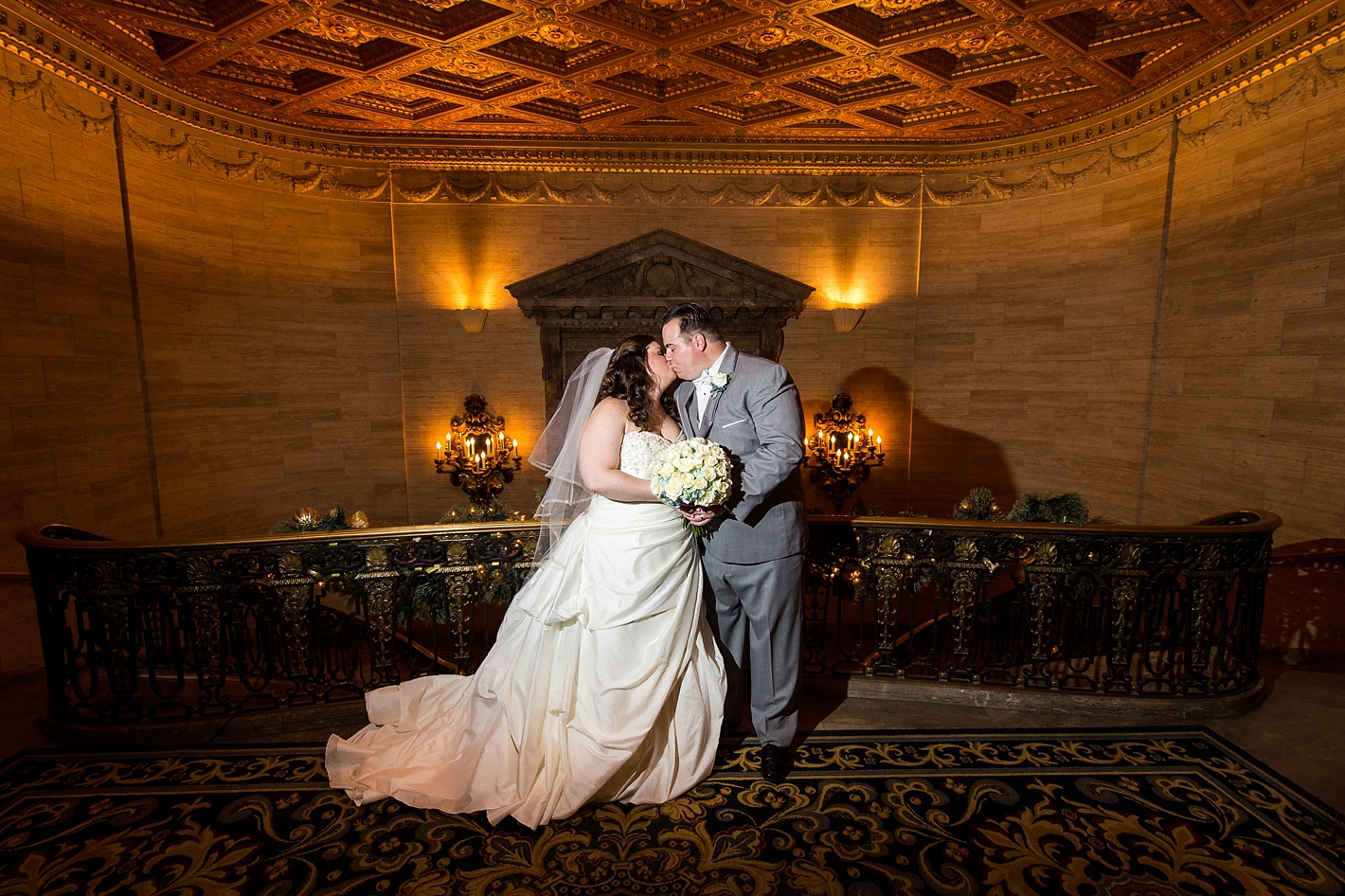 Bride and Groom Photos at Hotel DuPont