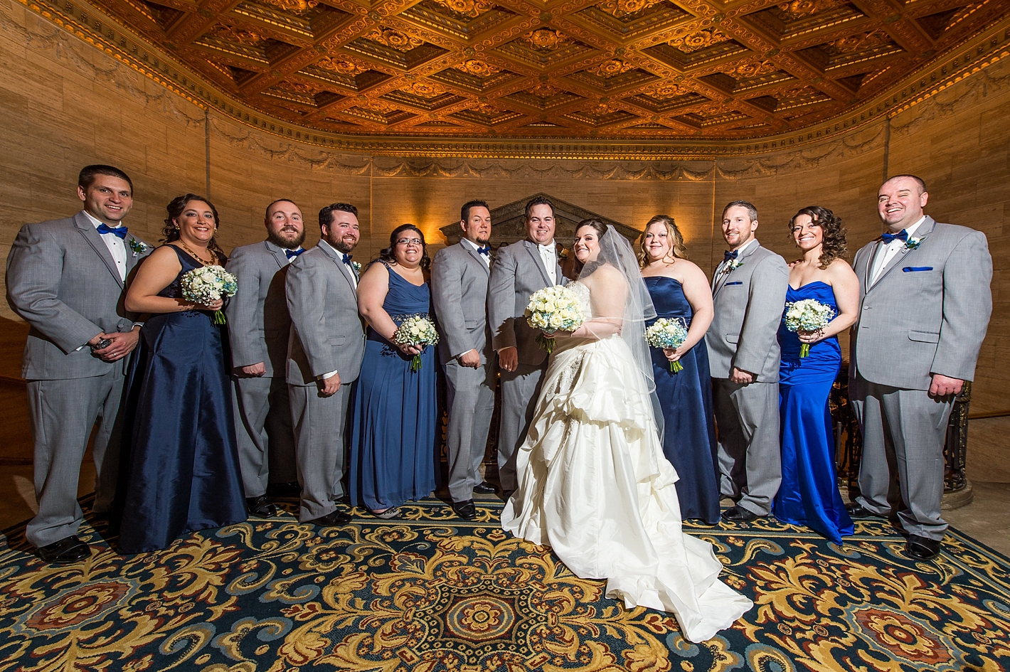 Bridal Party Photos at Hotel DuPont