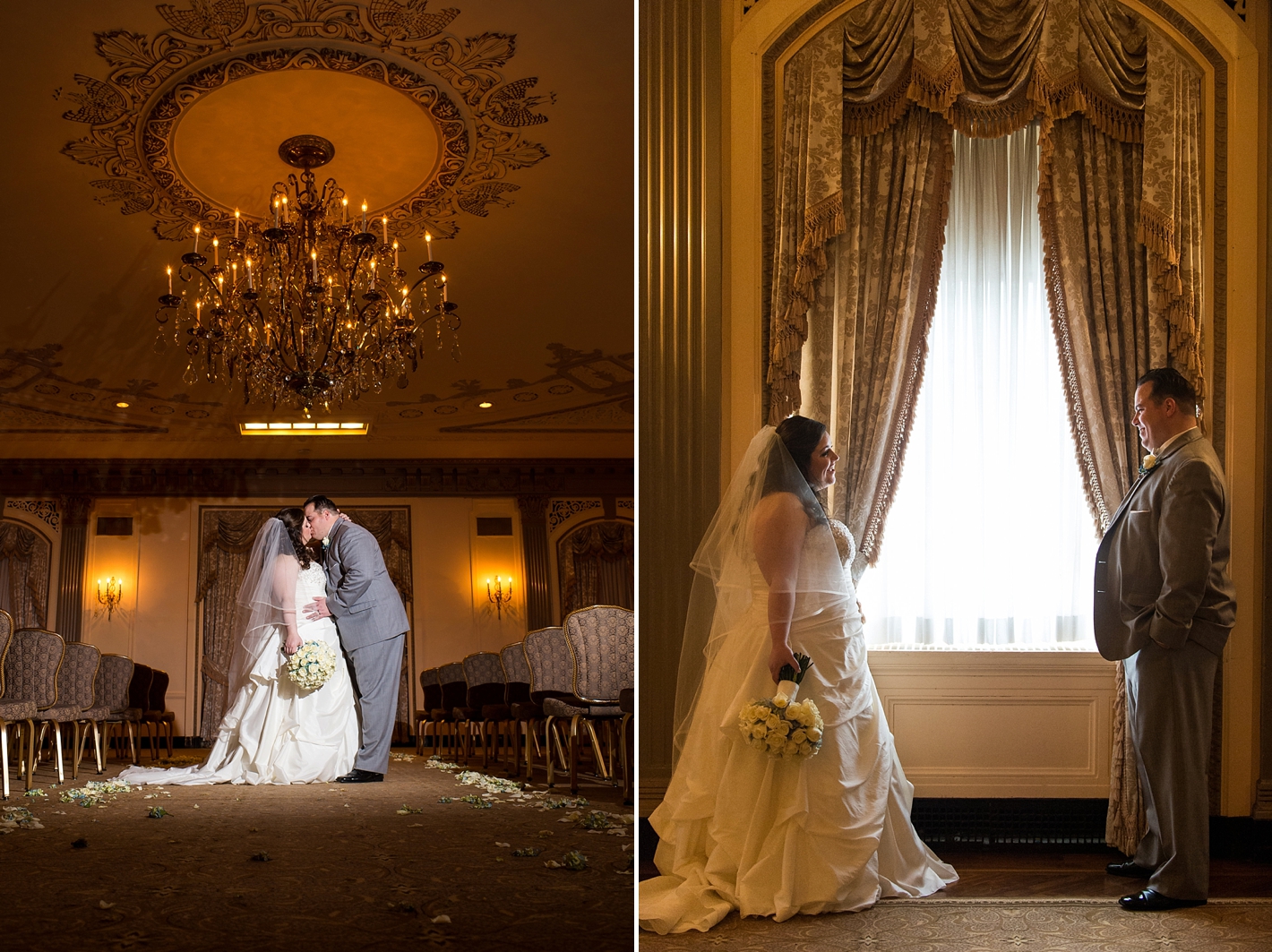 Bride and Groom Photos at Hotel DuPont