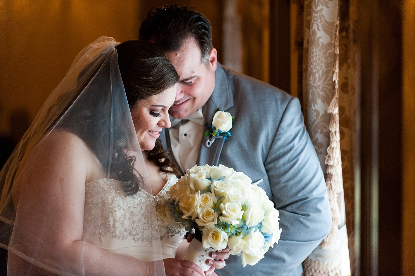 Bride and Groom Photos at Hotel DuPont