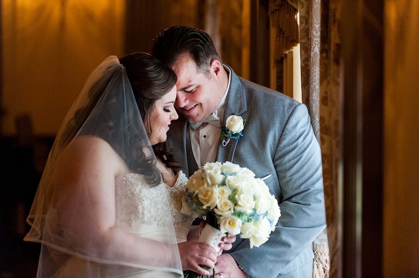 Bride and Groom Photos at Hotel DuPont