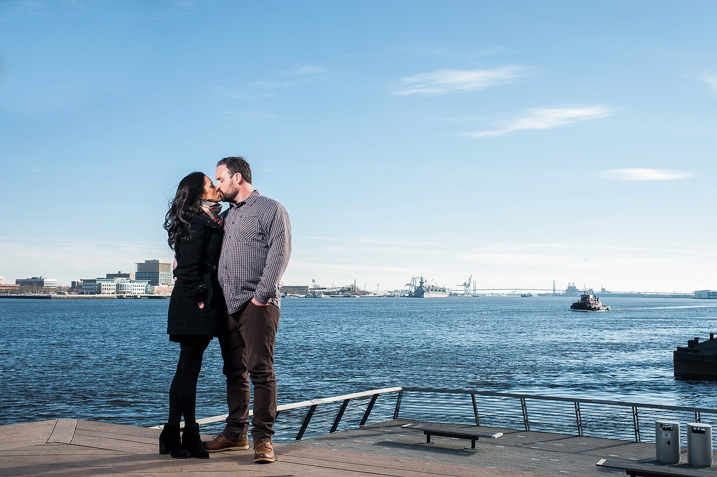 Race Street Pier Engagement Session