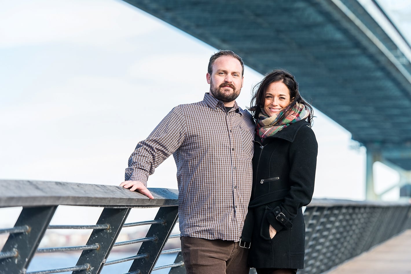 Ben Franklin Bridge Engagement Background