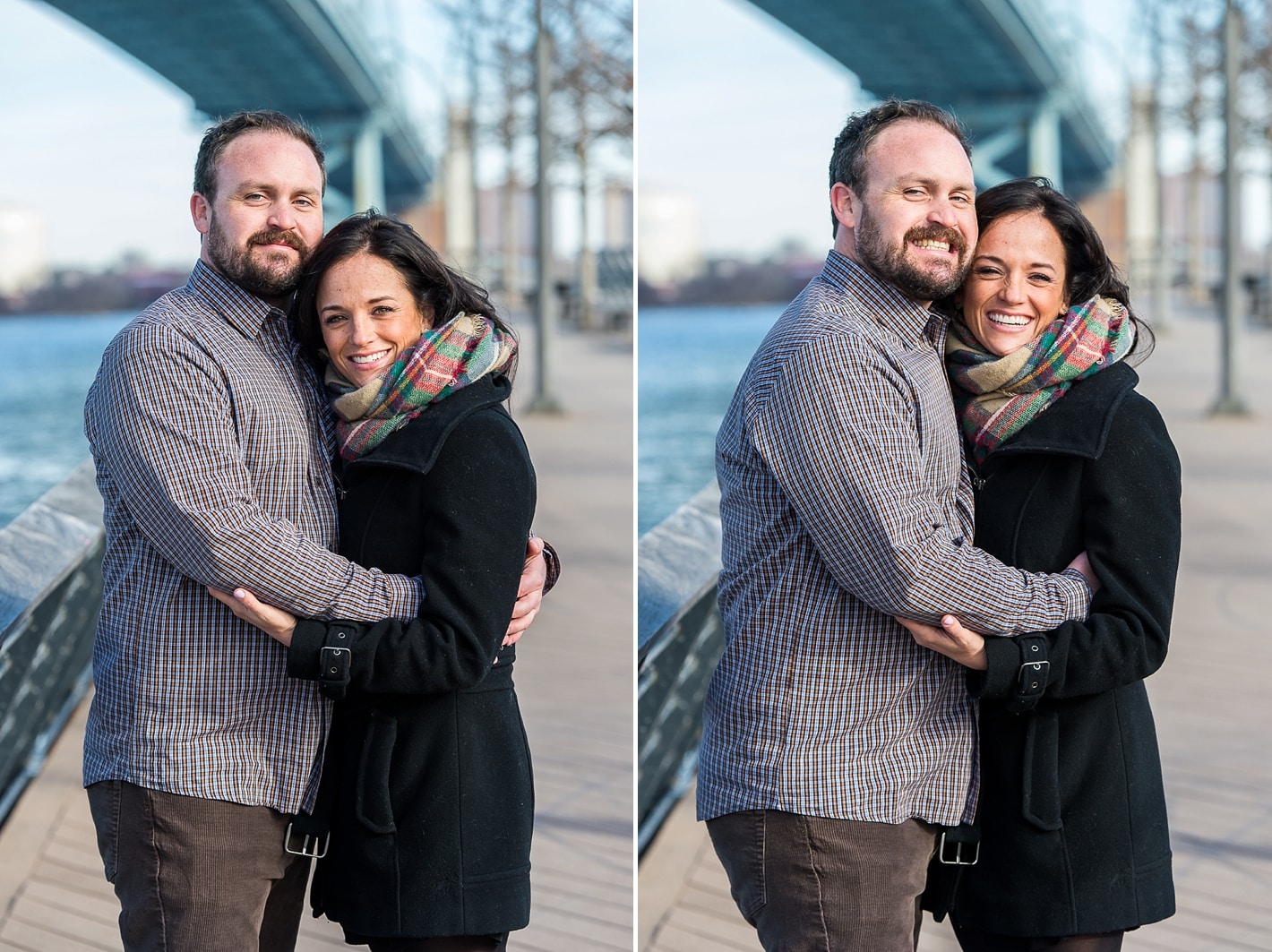 Ben Franklin Bridge Engagement Background