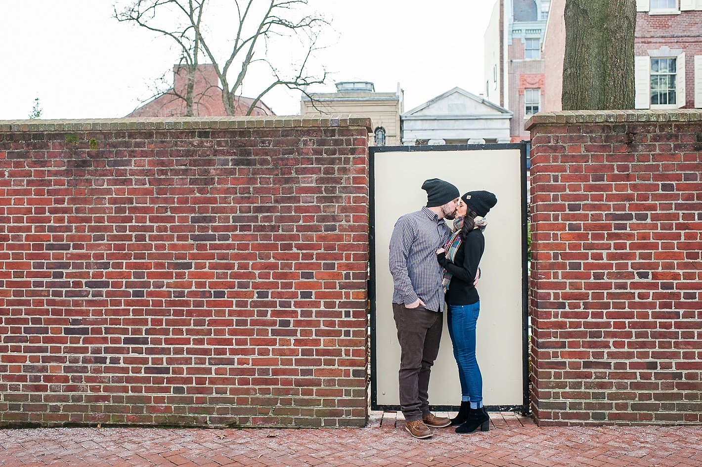 Snow Engagement Photos in Philadelphia