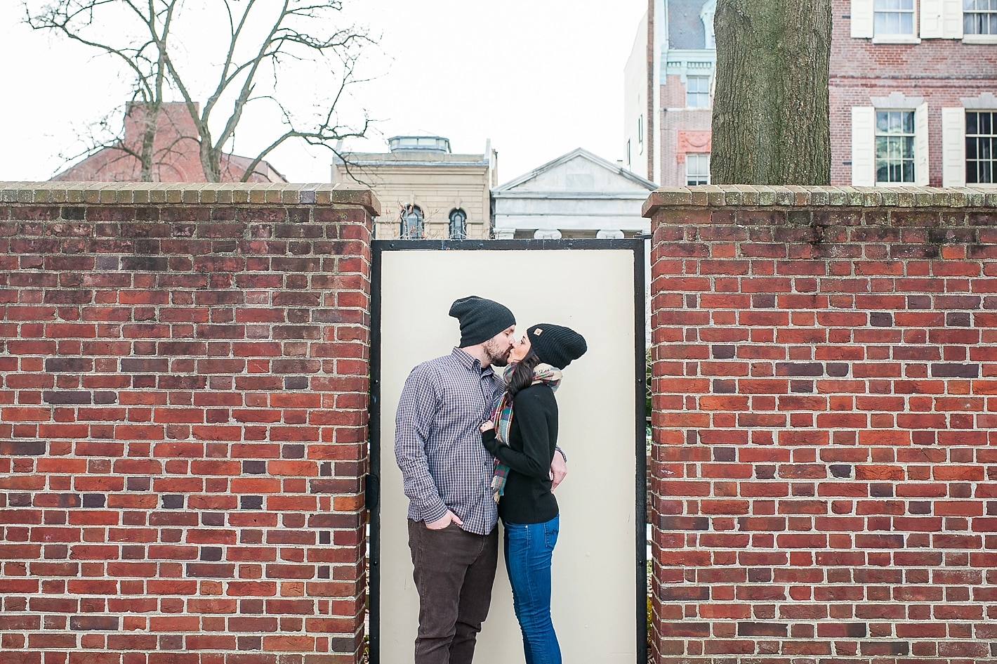 Snow Engagement Photos in Philadelphia