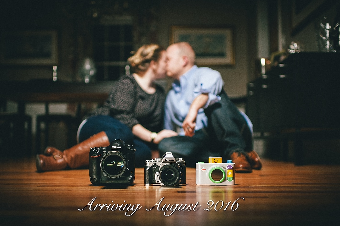 Wedding photographer baby announcment ideas