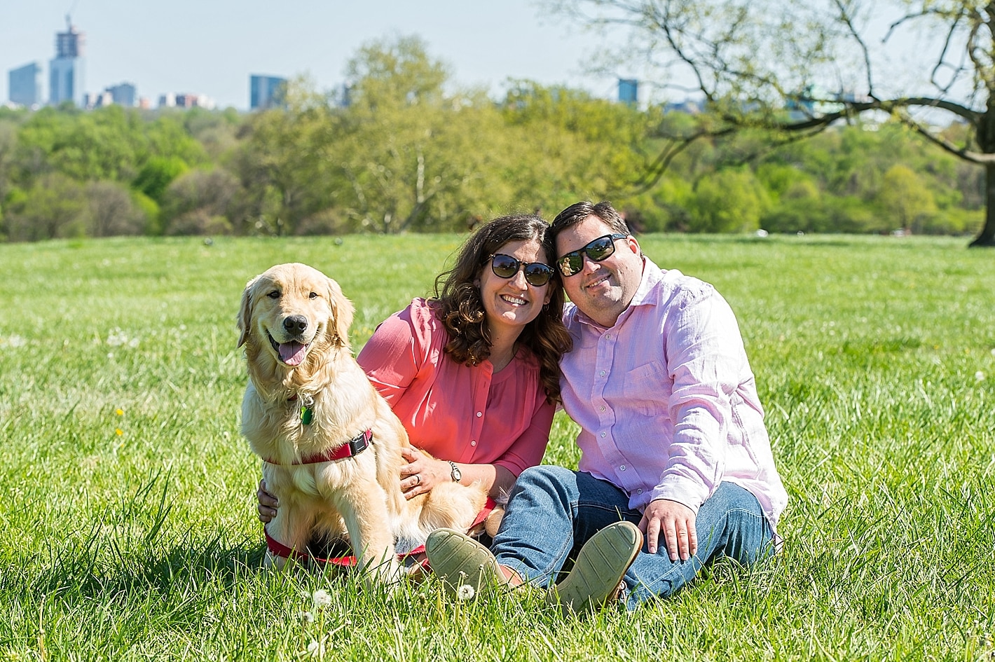 Golden Retriever Engagement Session