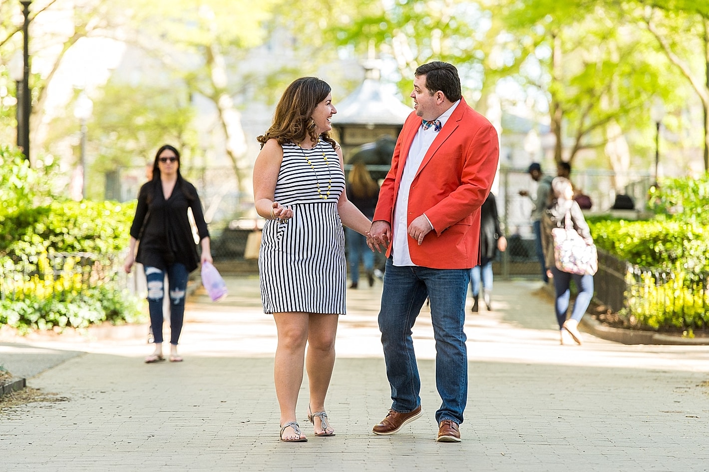 Engagement Session in Rittenhouse Square Philadelphia