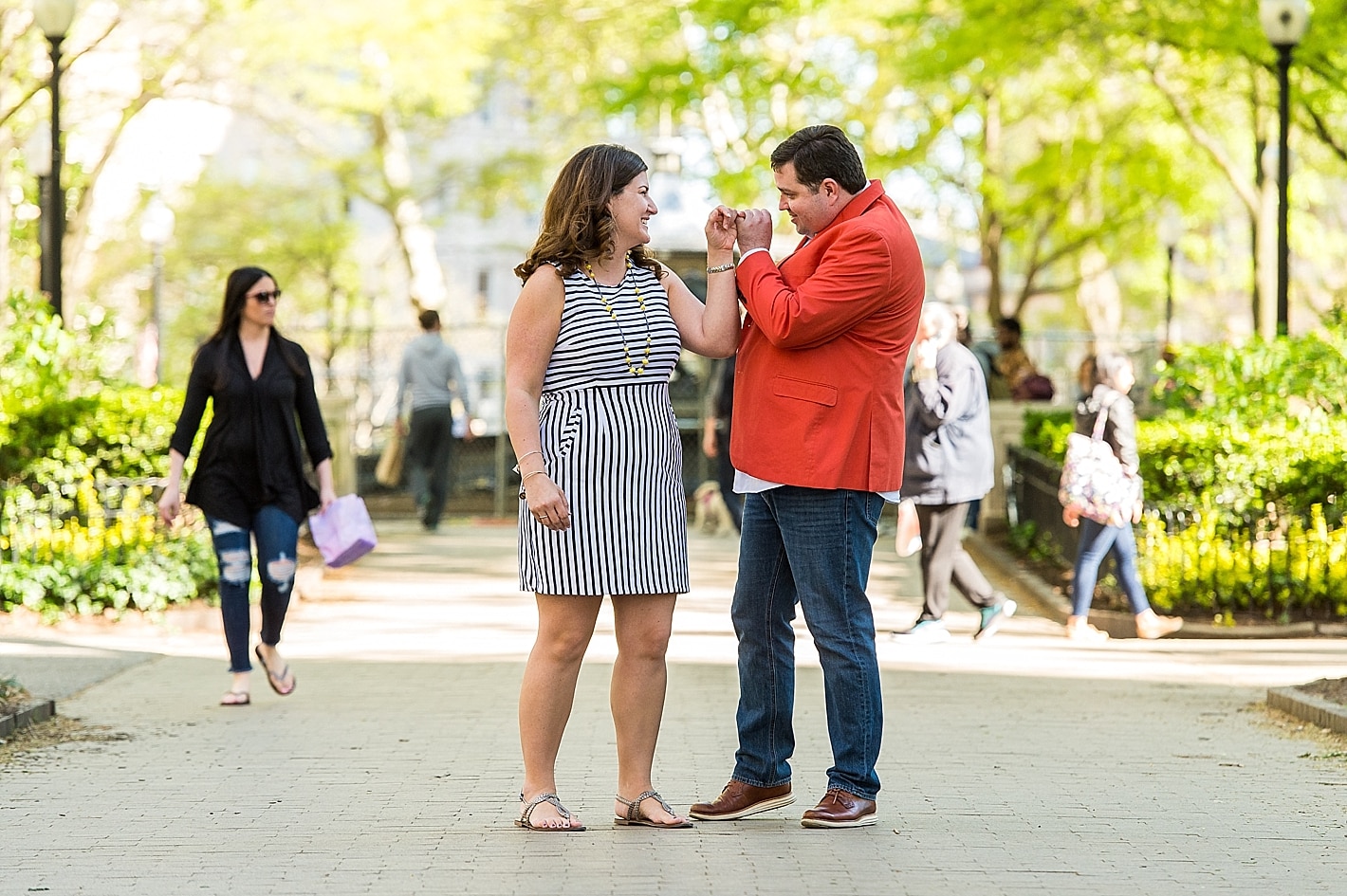 Engagement Session in Rittenhouse Square Philadelphia