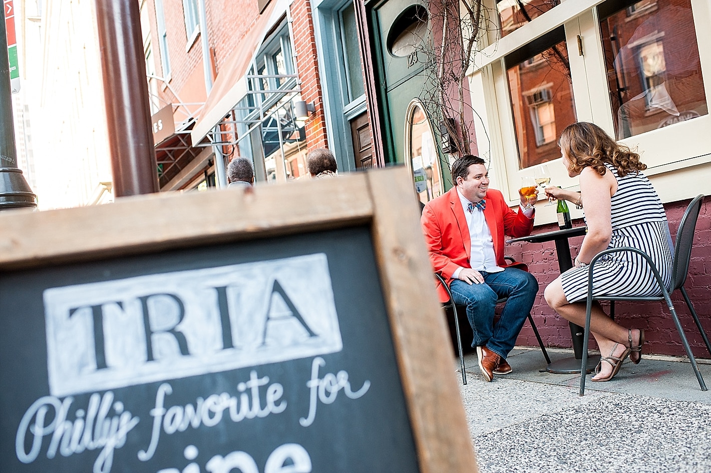 Engaged at Tria Restaurant Philadelphia