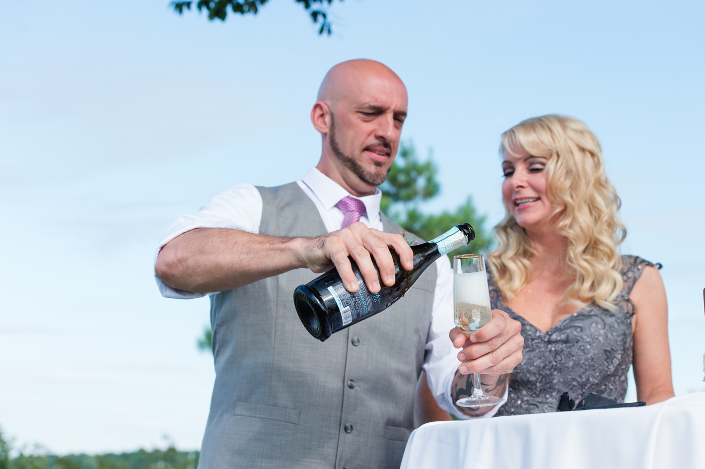 Champagne Toast at Wedding