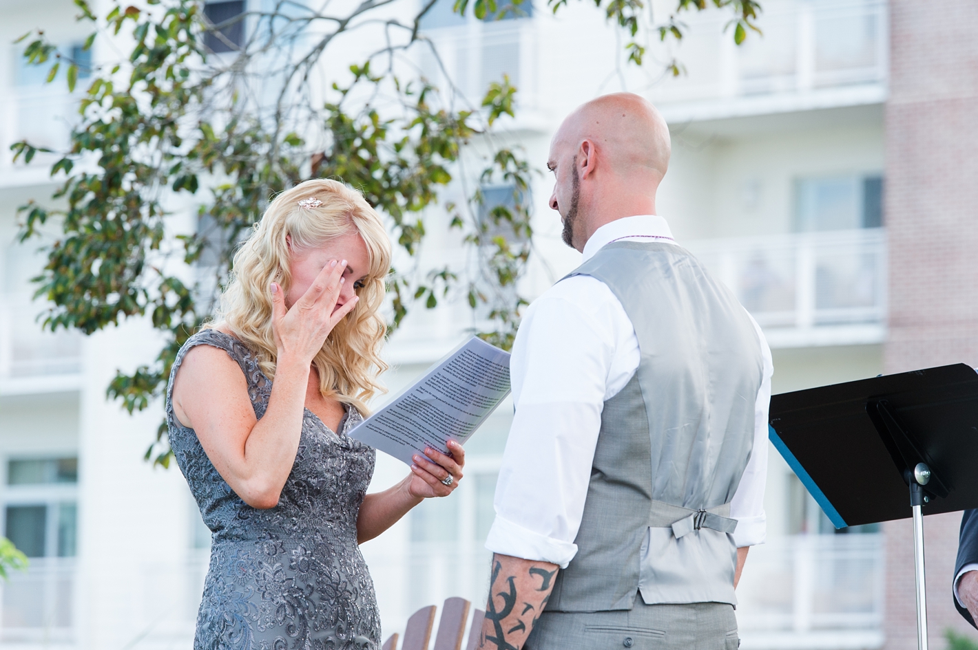 Handwritten wedding vows