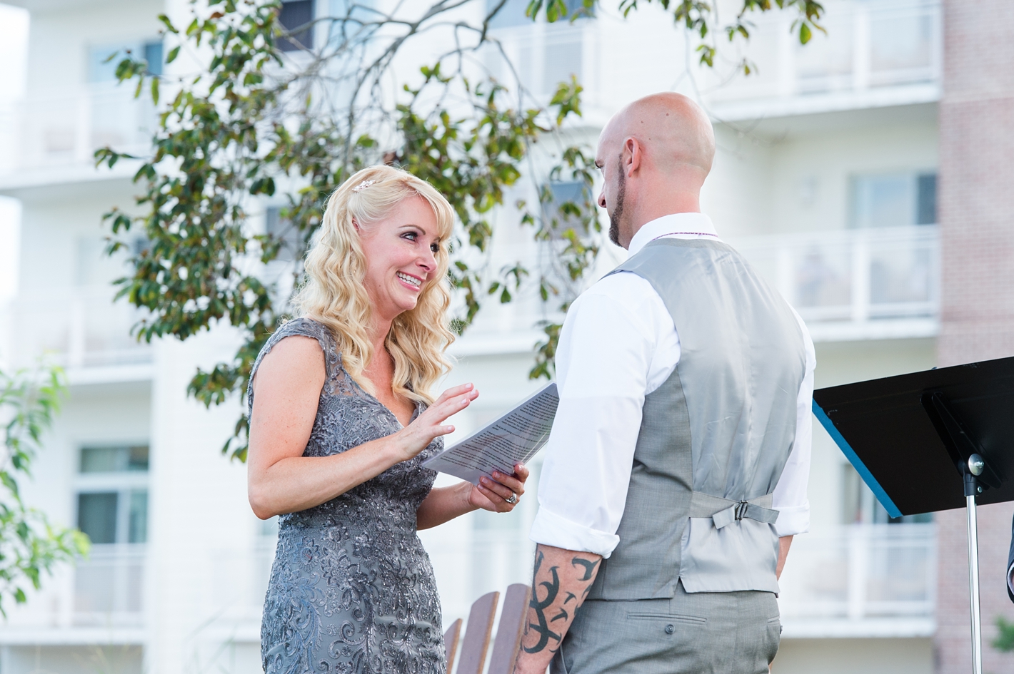 Handwritten wedding vows