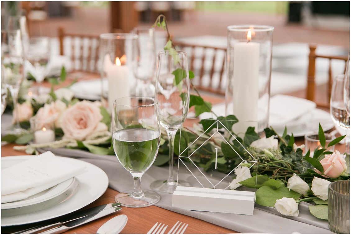 Detail of tablescape | Brittland Manor | Rob Korb | Eastern Shore Tents and Events | My Eastern Shore Wedding 