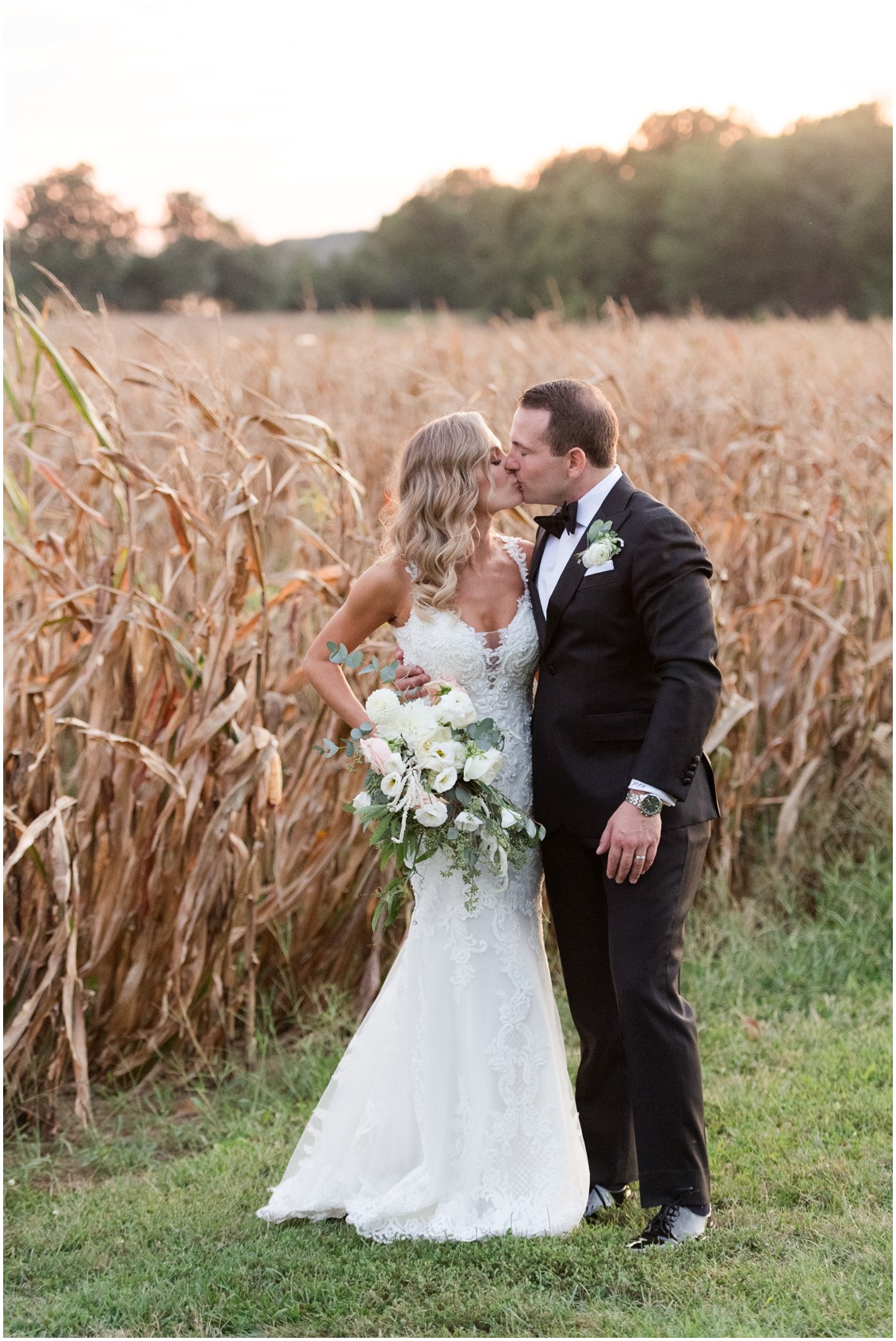 Bride and groom portrait | Brittland Manor | Rob Korb | My Eastern Shore Wedding 