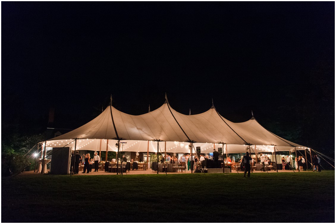 Lighted sailcloth tent | Eastern Shore Tents and Events | Brittland Manor | Rob Korb | My Eastern Shore Wedding 